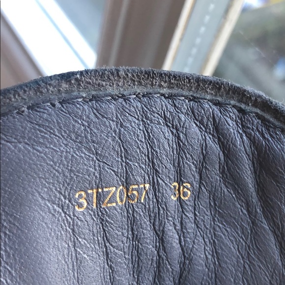 Prada Suede Boots, EU 36, US 6, Gray, Lace Up - Picture 4 of 6